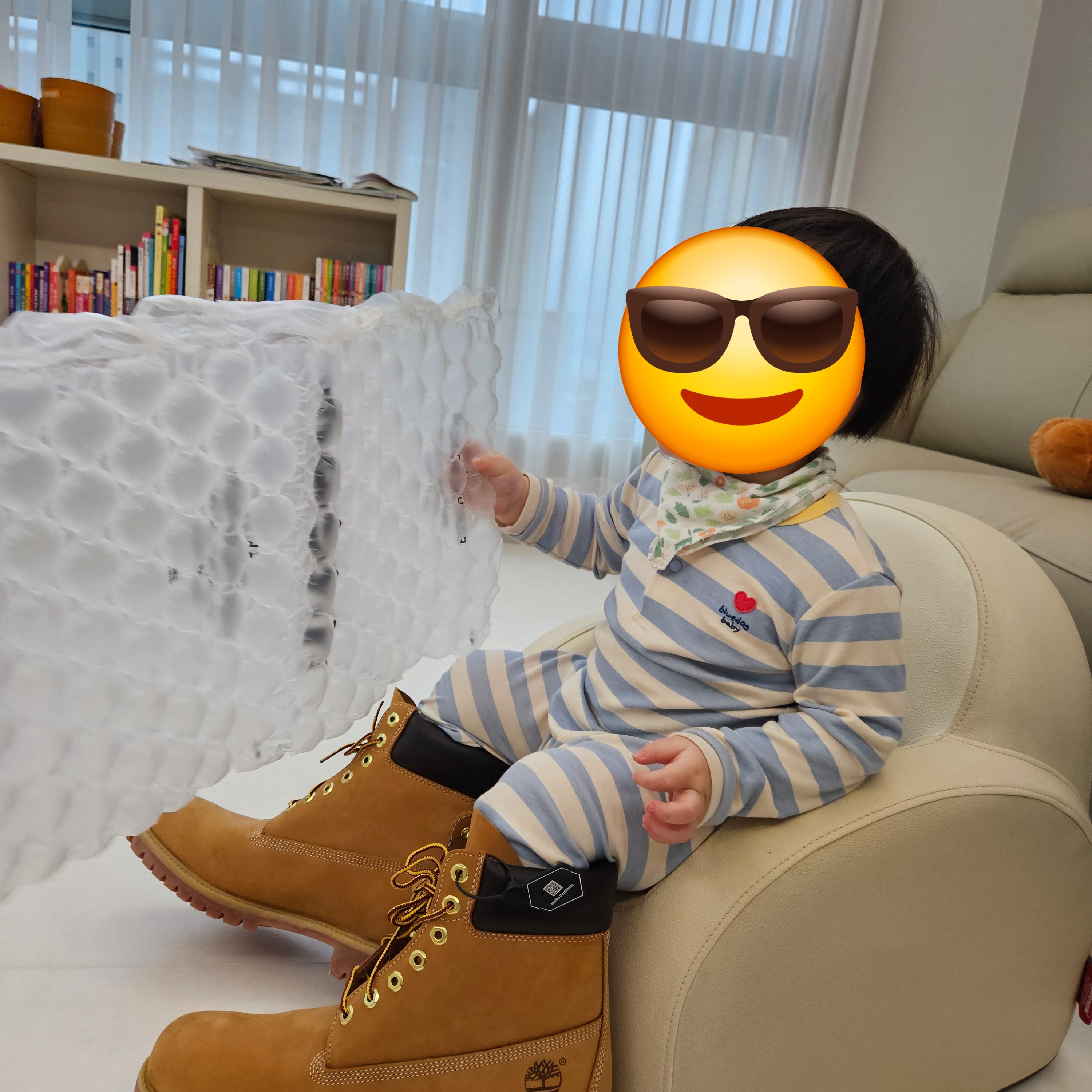 Timberland Premium 6 inch Waterproof Boot Wheat Nubuck - Wide 착용 스타일