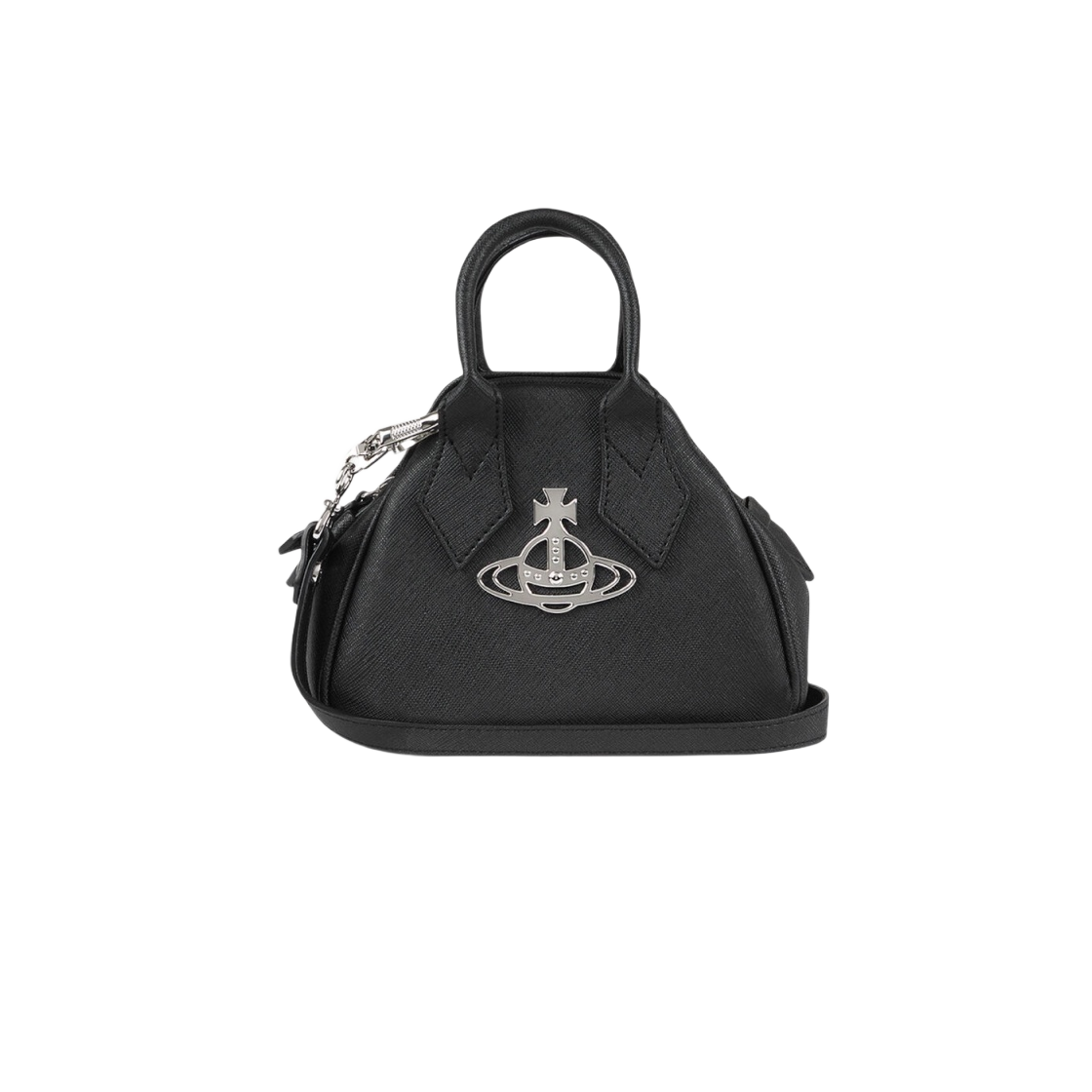 45030009-S000B-N401 Vivienne Westwood Saffiano Biogreen Mini Yasmine Bag Black