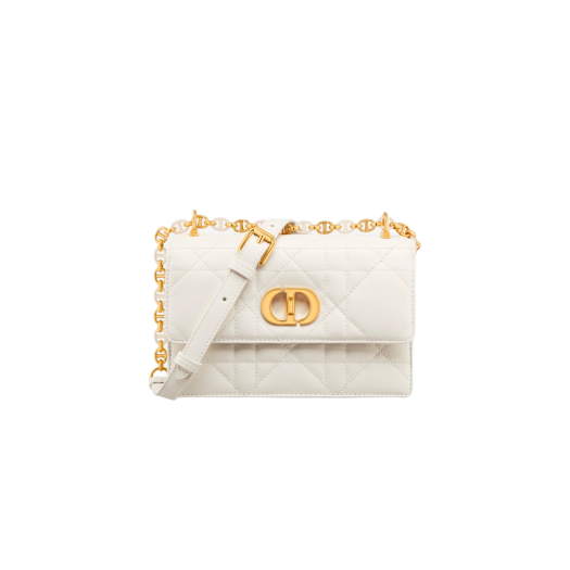 Dior Miss Caro Mini Bag Latte Macrocannage Lambskin