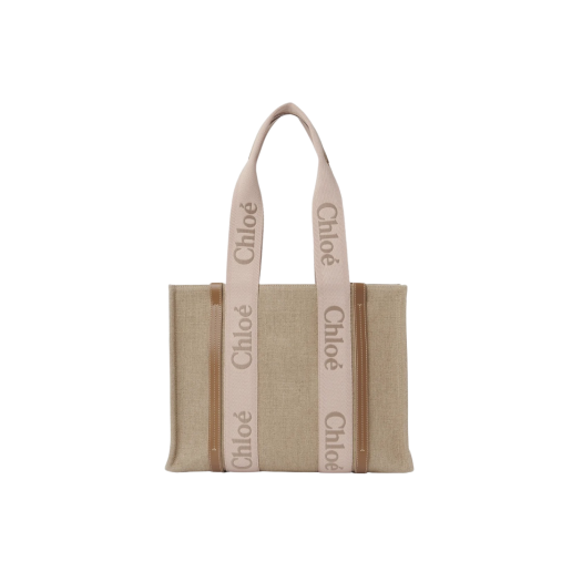 Chloe Woody Medium Tote Bag Blushy Beige