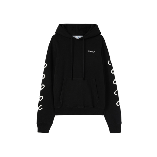 Off-White Chain Arrow Slim Hoodie Black