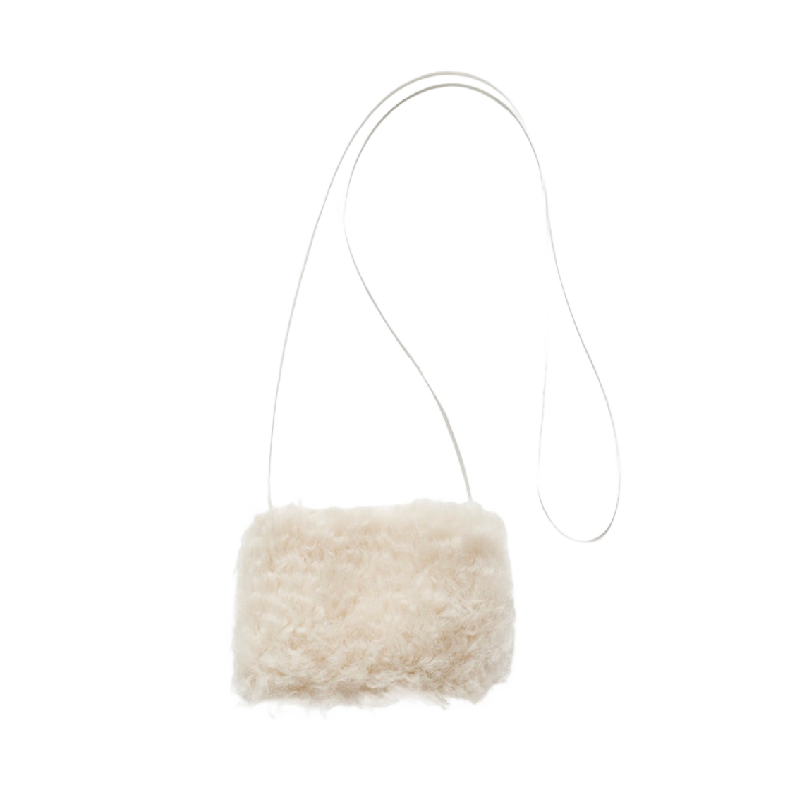 포츠포츠 퍼 백 미니 아이보리(Fottsfotts Fur Bag Mini Ivory)
