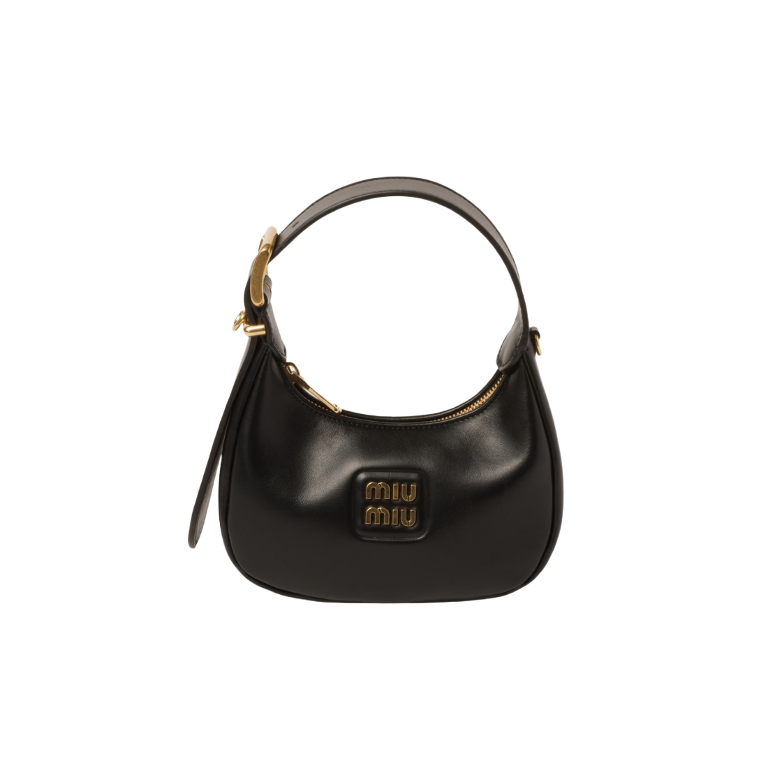 미우 미우 레더 호보백 블랙