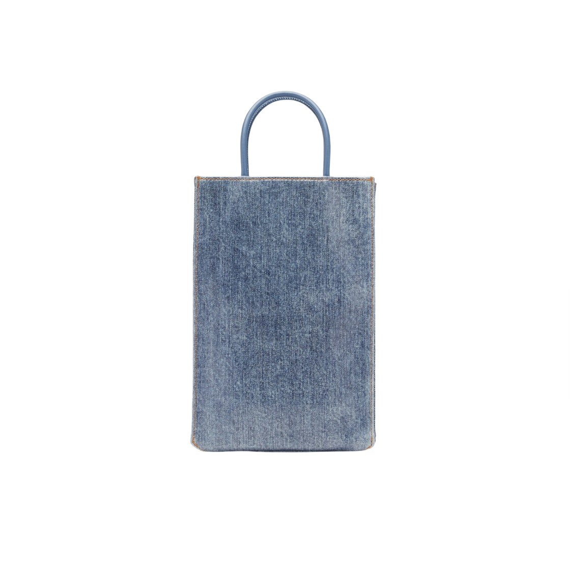 디젤 DSL 미디움 쇼퍼백 인 코티드 마블 데님 블루(Diesel DSL Medium Shopper Bag in Coated Marbled Denim Blue) - 3