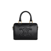 Celine Small Boston Cuir Triomphe in Smooth Calfskin Black