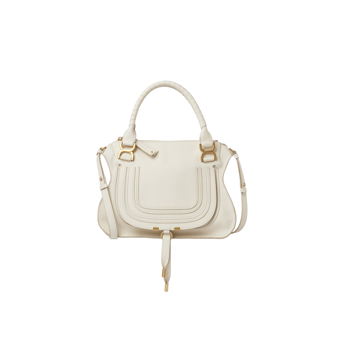 Chloe Marcie Medium Double Carry Misty Ivory