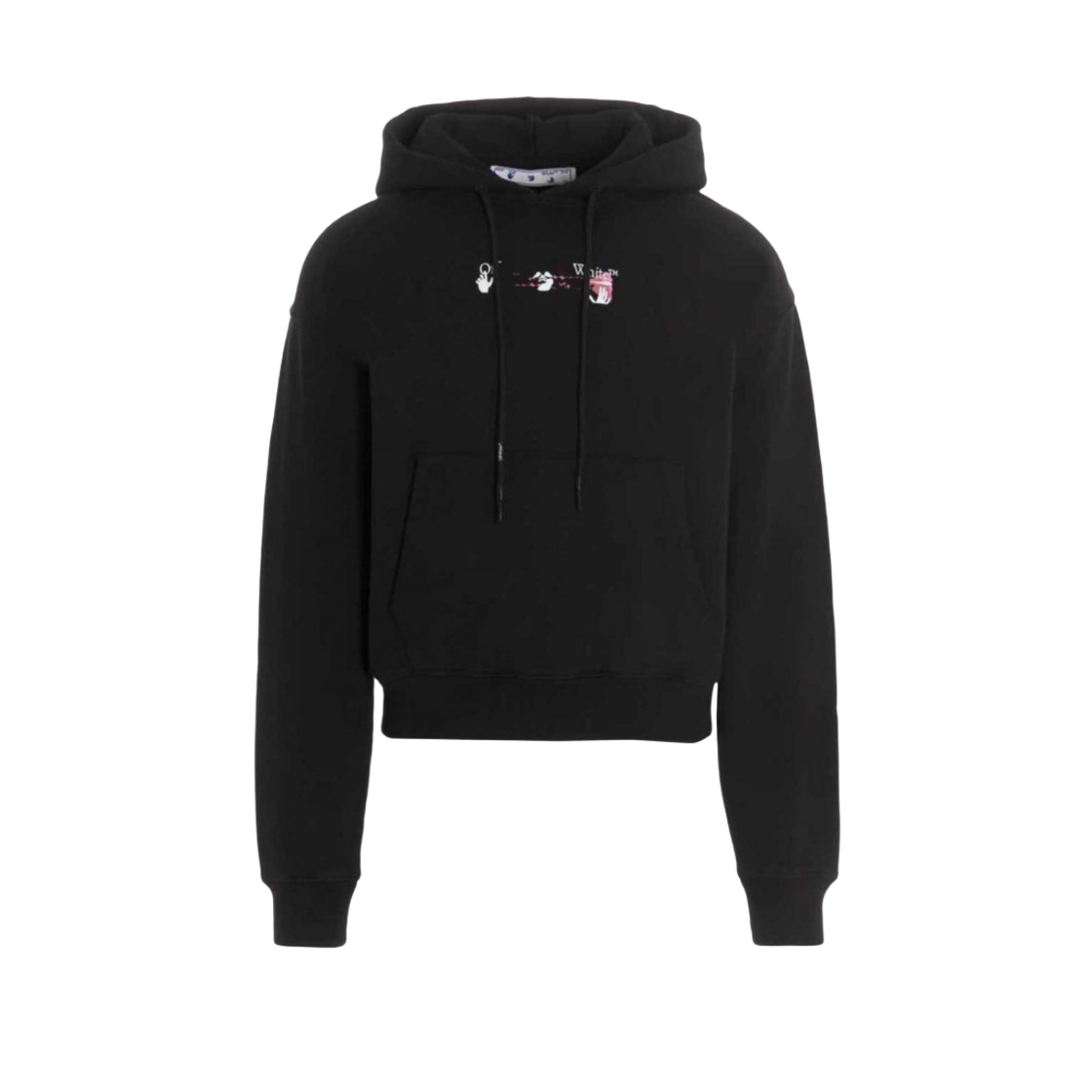 OMBB037F21FLE0151032 Off-White Acrylic Arrow Hoodie Black - #2