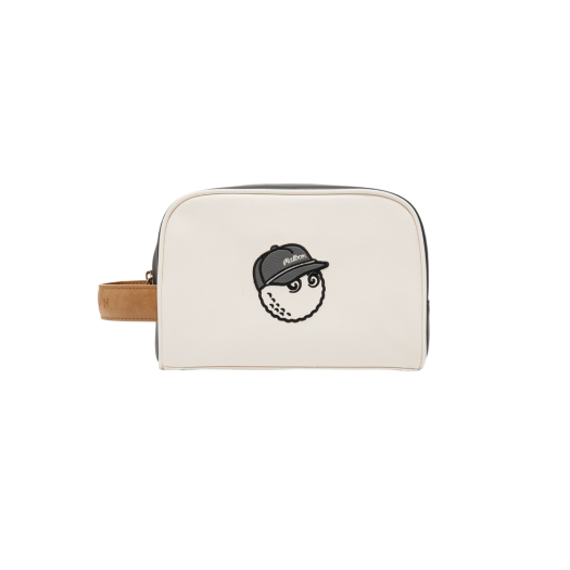Malbon Golf M Bucket Classic Pouch Ivory