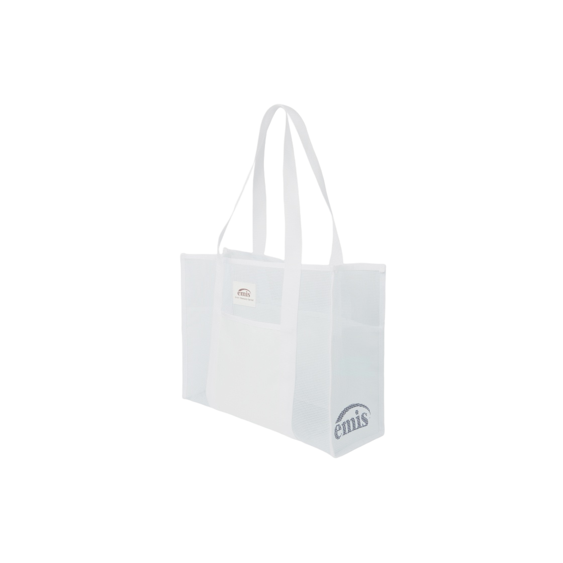 ☆韓国の人気☆【EMIS】☆PVC MESH BEACH BA.G☆バッグ PVC MESH BEACH BAG-WHITE - EMIS