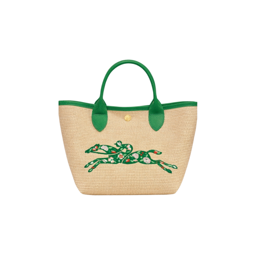 Longchamp Le Panier Pliage Basket Bag S Green