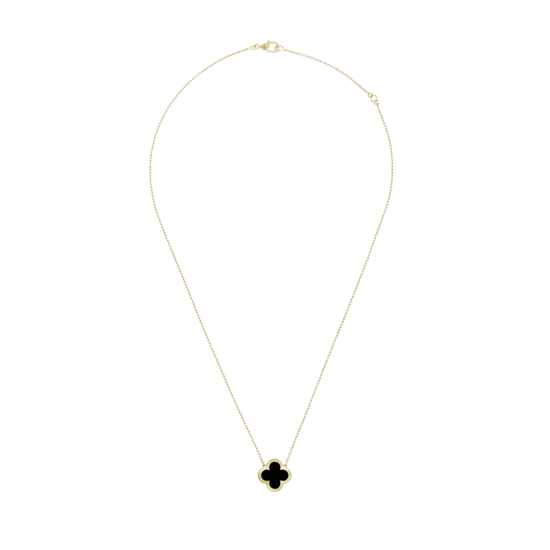 VCARB13900 (W) Van Cleef & Arpels Pure Alhambra Pendant Yellow Gold Onyx - 대표 이미지 #1