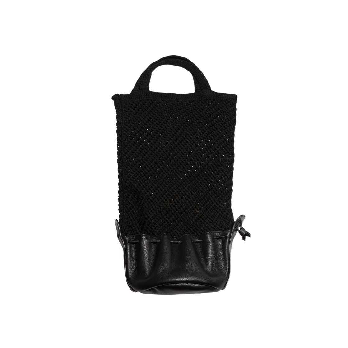 헤레우 프루타 패커블 니티드 코튼 네트백 블랙(Hereu Fruita Packable Knitted Cotton Net Bag Black) - 2