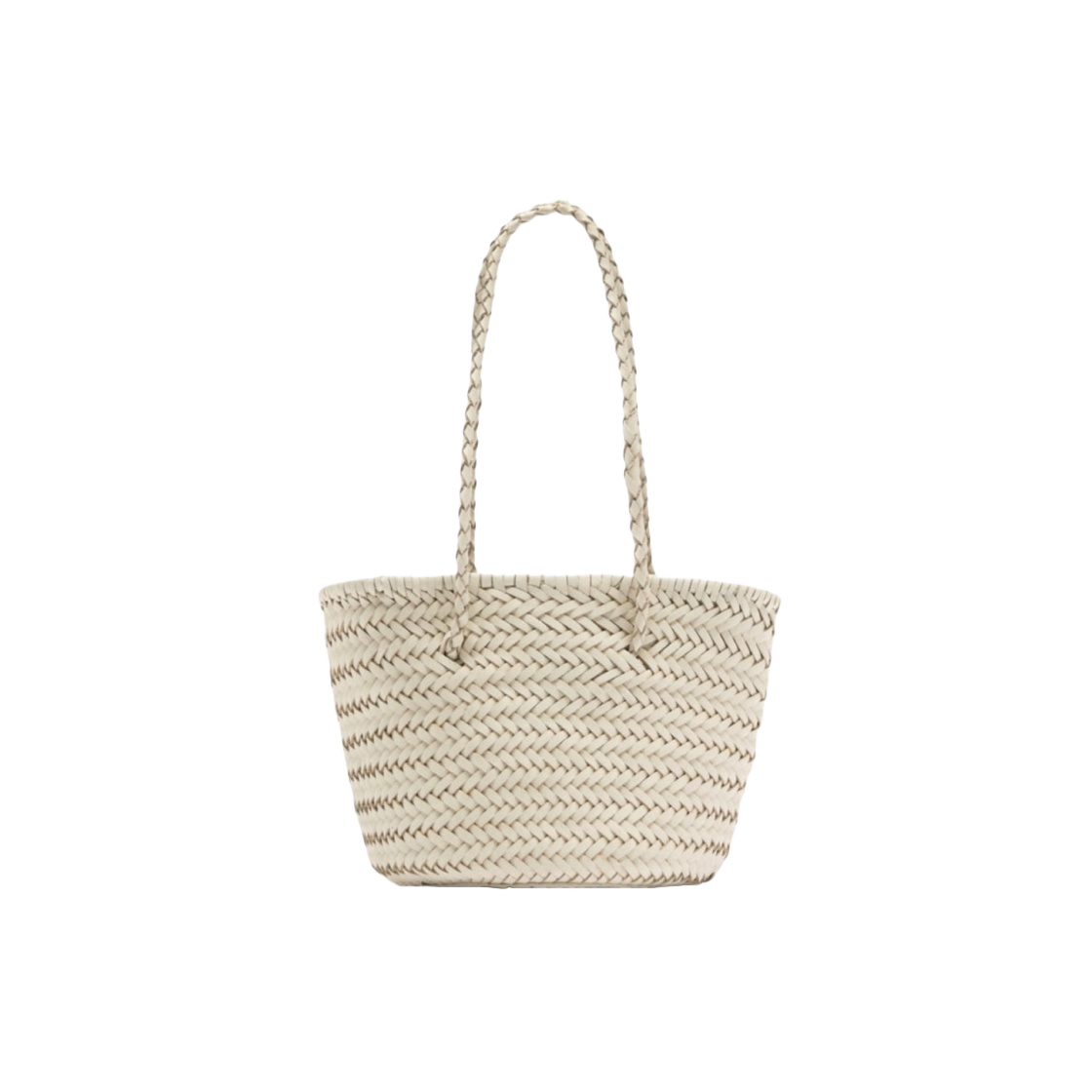 자라 브레이디드 레더 백 에크루(Zara Braided Leather Bag Ecru)