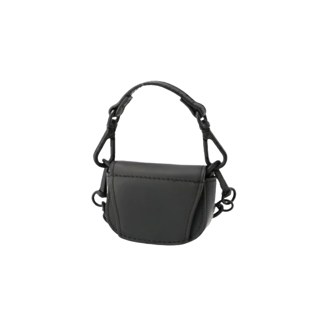 디젤 1DR XXS 매트 레더 체인 아이코닉 마이크로 백 참 블랙(Diesel 1DR XXS Chain Iconic Micro Bag Charm in Matte Leather Black) - 2