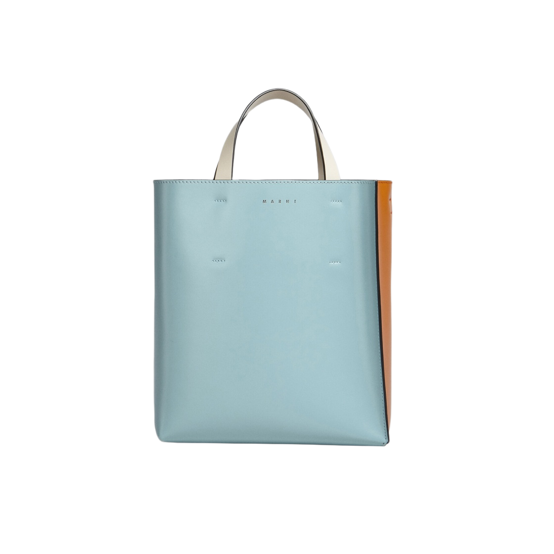마르니 레더 뮤제오 소프트 스몰백 아쿠아마린 펌킨(Marni Museo Soft Small Bag in Leather Aquamarine Pumpkin) - 1