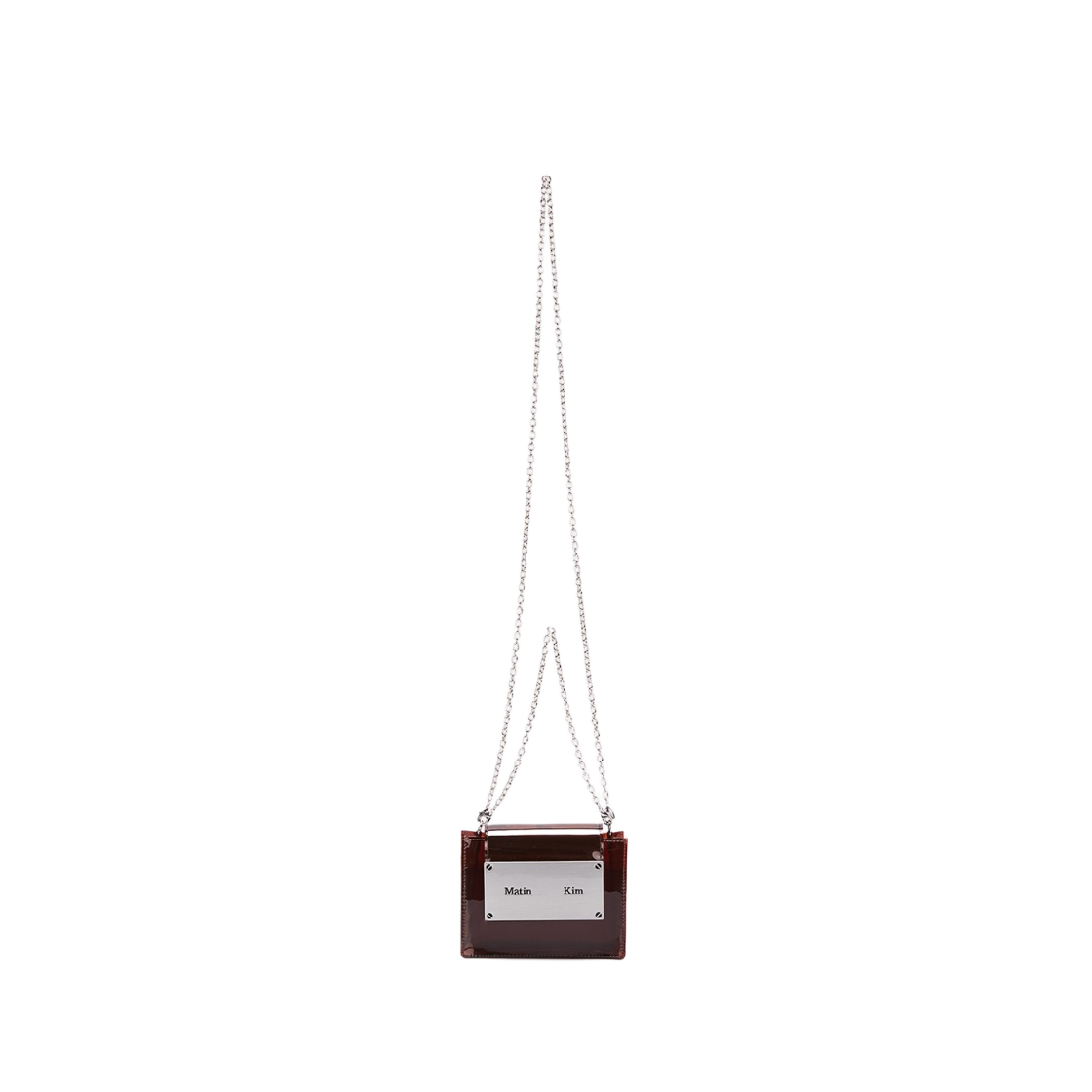 - Matin Kim Accordion Jelly Mini Bag Brown - 대표 이미지 #1