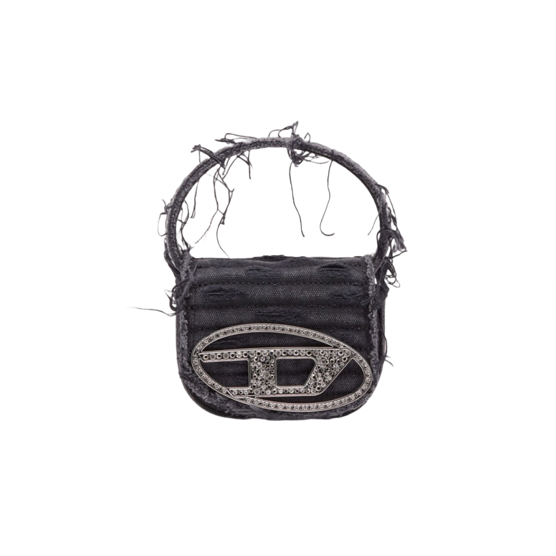 디젤 1DR XS 캔버스 레더 아이코닉 미니백 블랙(Diesel 1DR XS Iconic Mini Bag in Canvas and Leather Black) - 1