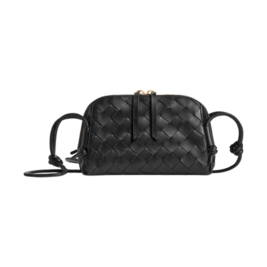 Bottega Veneta Intrecciato Concert Pouch Black