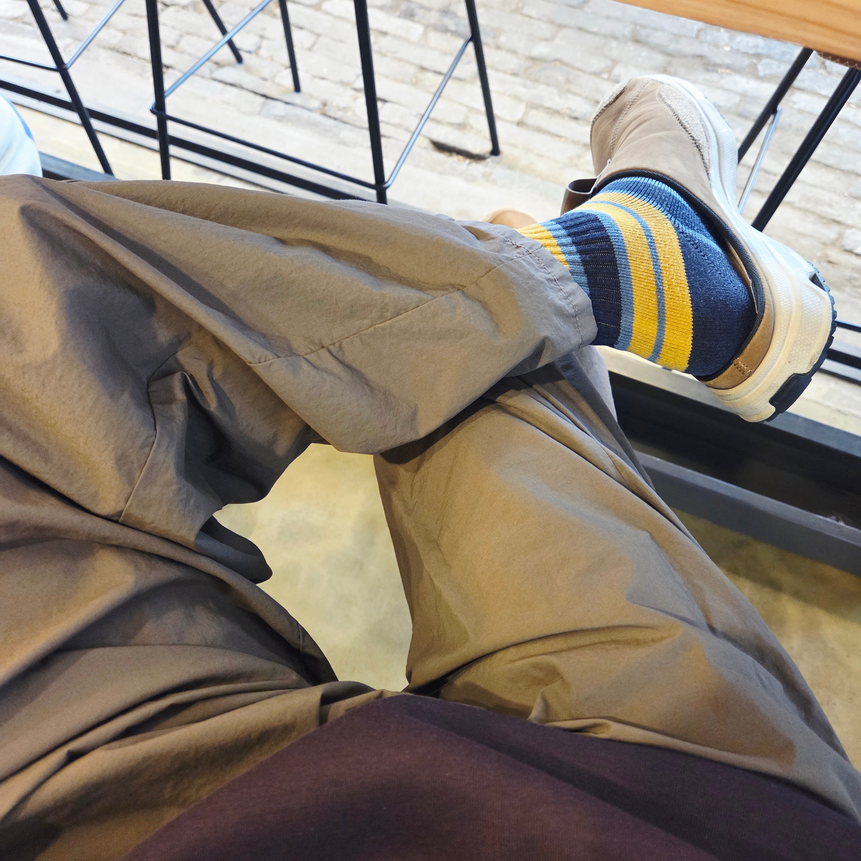 Sansan Gear Side Snap Pants Brown - 22FW, Salomon RX Slide Leather ADV Kangaroo Safari 착용 스타일