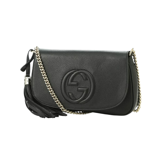 Gucci Soho Tassle Crossbody Bag Black