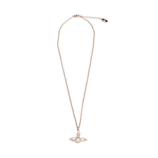Vivienne Westwood Mini Bas Relief Pendant Pink Gold