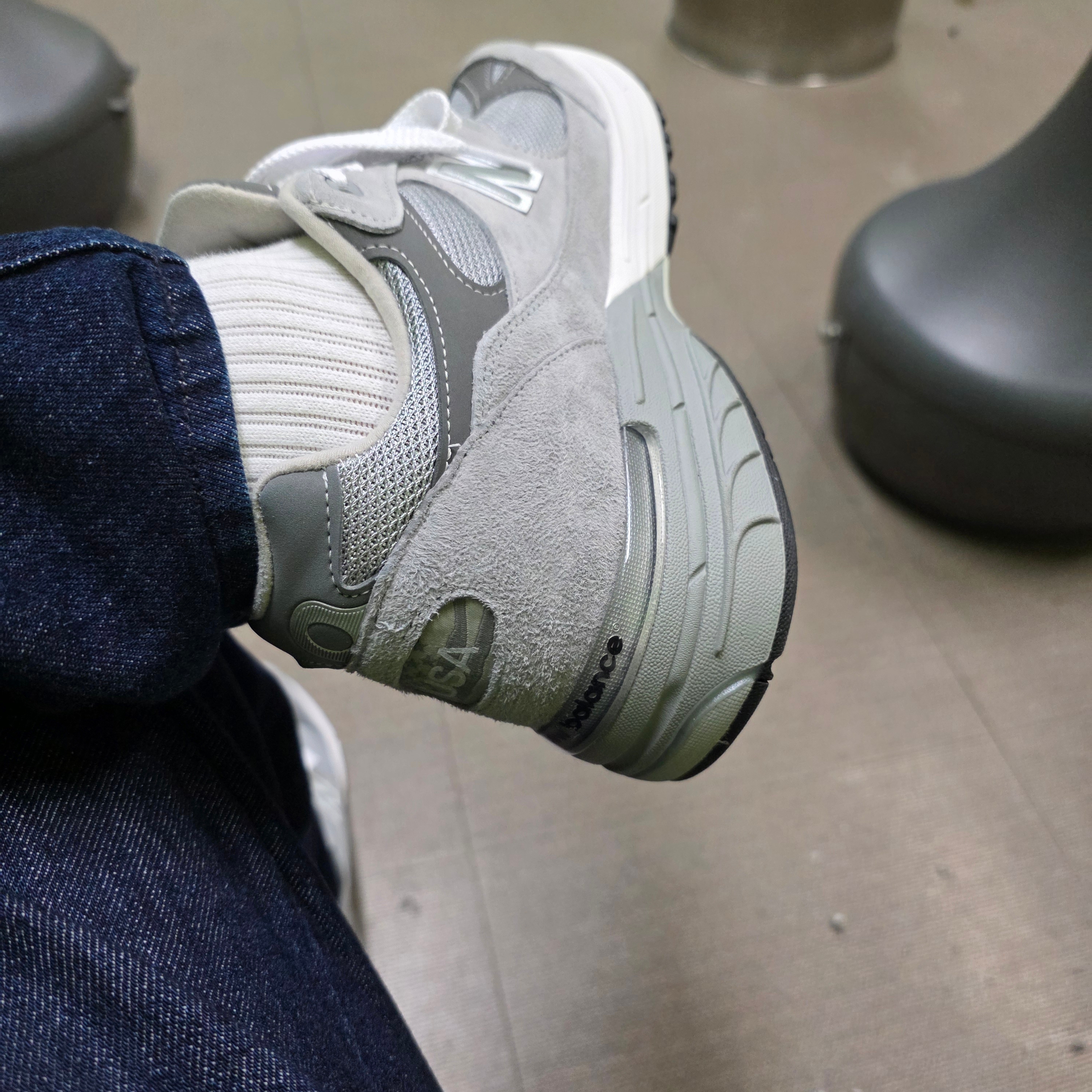 New Balance 993 Made in USA Grey - D Standard 착용 스타일