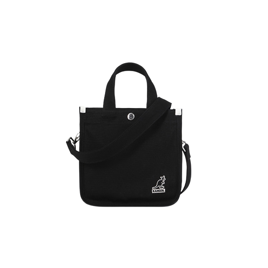 캉골 캔버스 미니 토트백 3727 블랙(Kangol Canvas Mini Tote Bag 3727 Black)