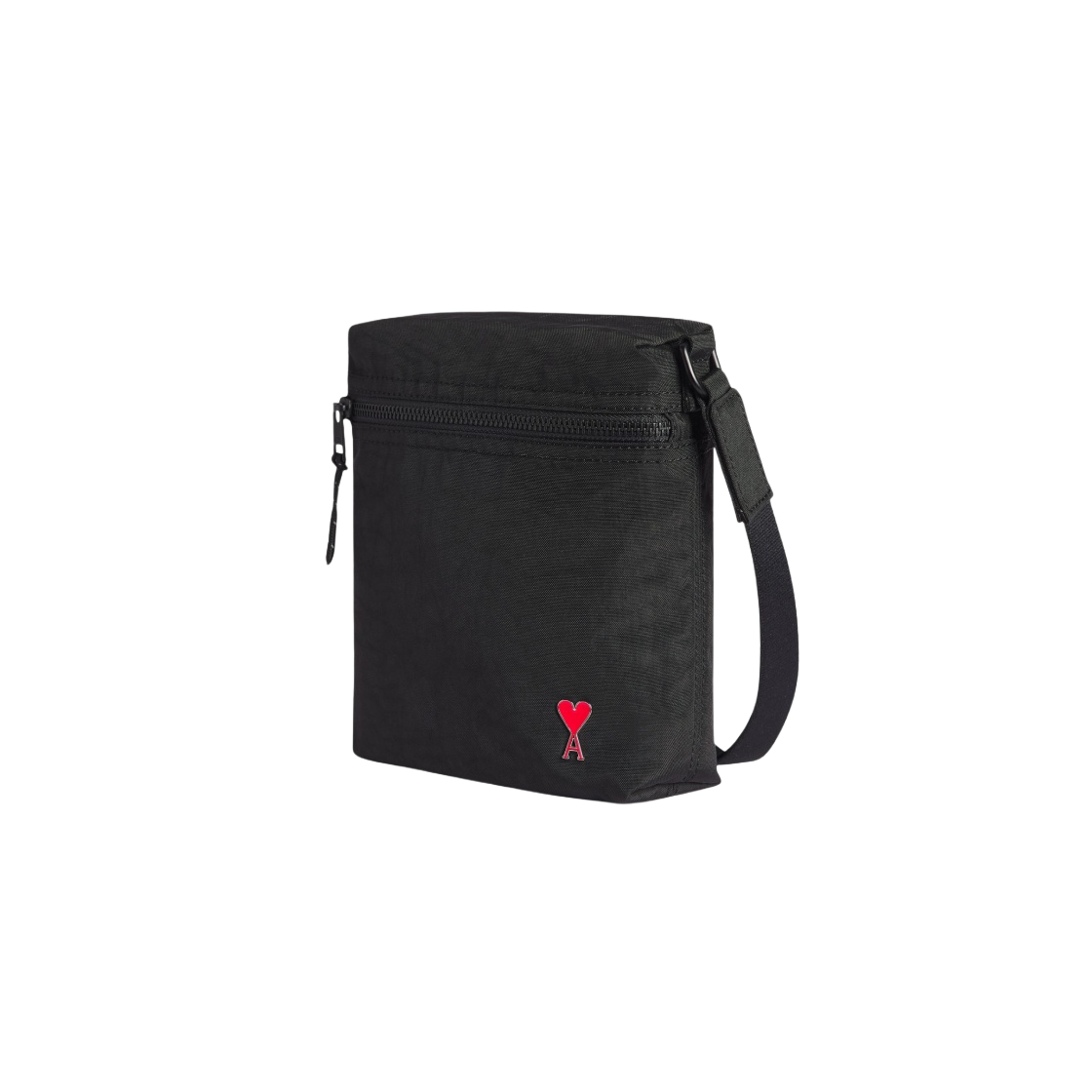 아미 하트 로고 리벳 크로스바디 포켓백 블랙(AMI de Coeur Rivet Crossbody Pocket Bag Black) - 2