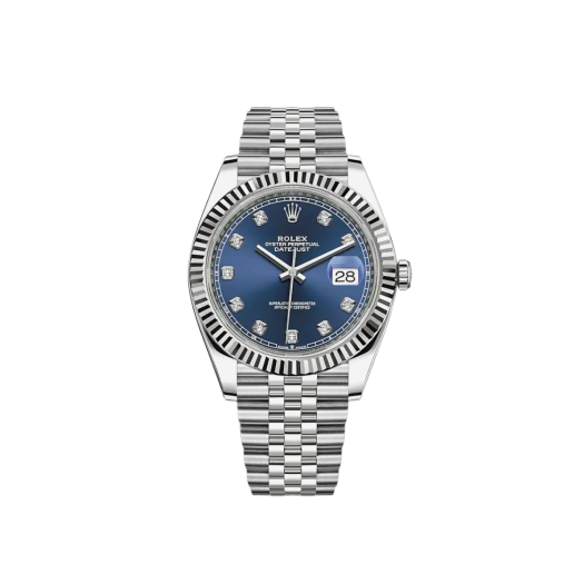 Rolex Datejust 41mm 126334 Bright Blue Diamond-Set Jubilee