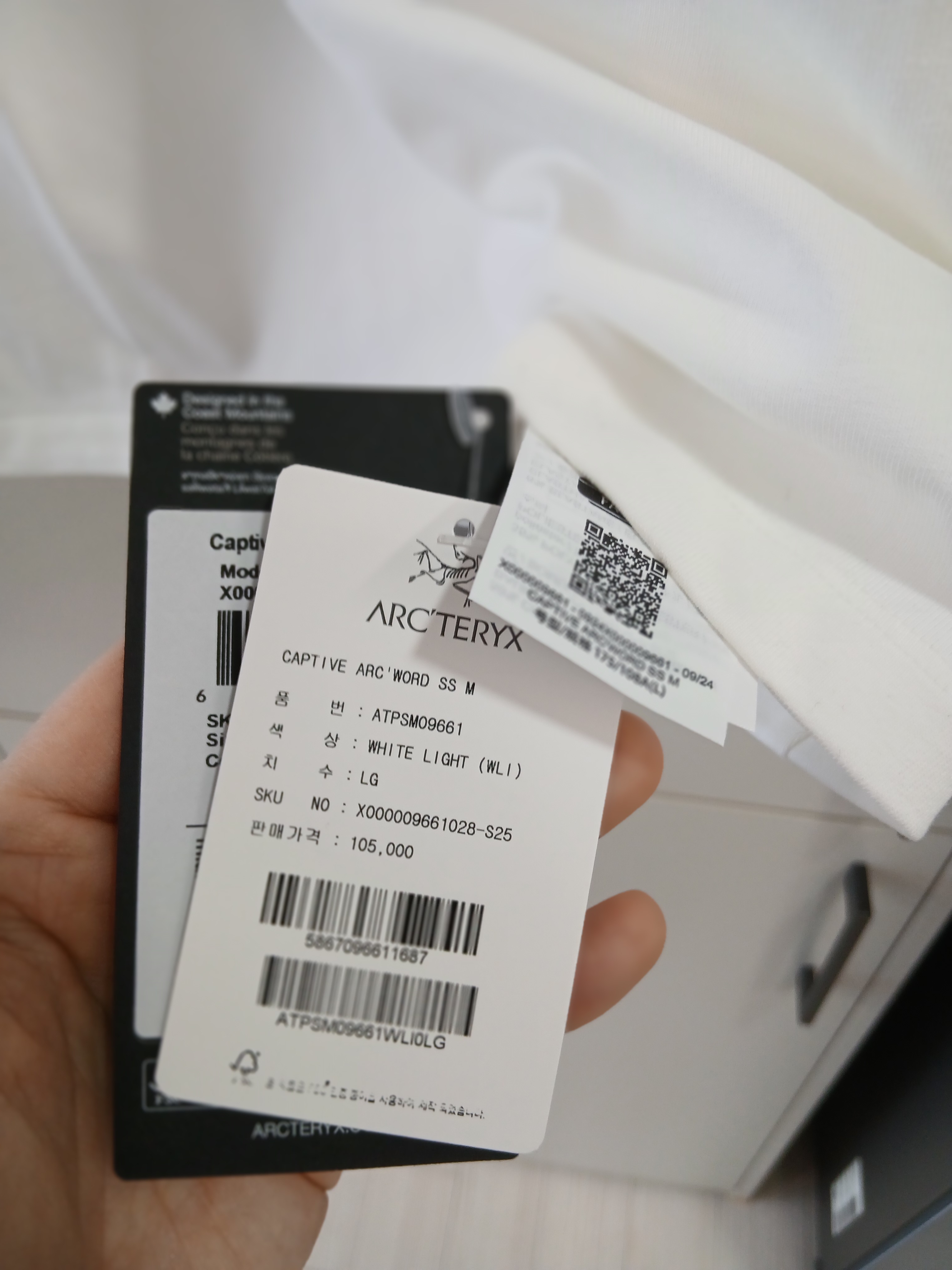 Arc'teryx Captive Arc'word SS T-Shirt White Light, Arc'teryx Captive Arc'Word SS T-Shirt White Light 착용 스타일 - 4