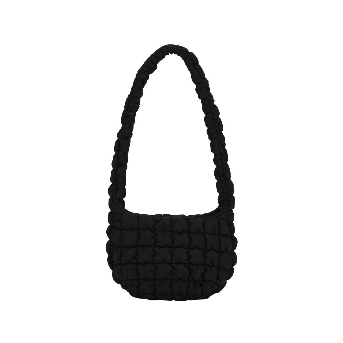 코스 퀼티드 메신저백 블랙(COS Quilted Messenger Bag Black)