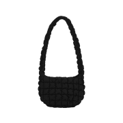 COS Quilted Messenger Bag Black