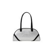 Emis Wide Vintage Tote Bag Silver