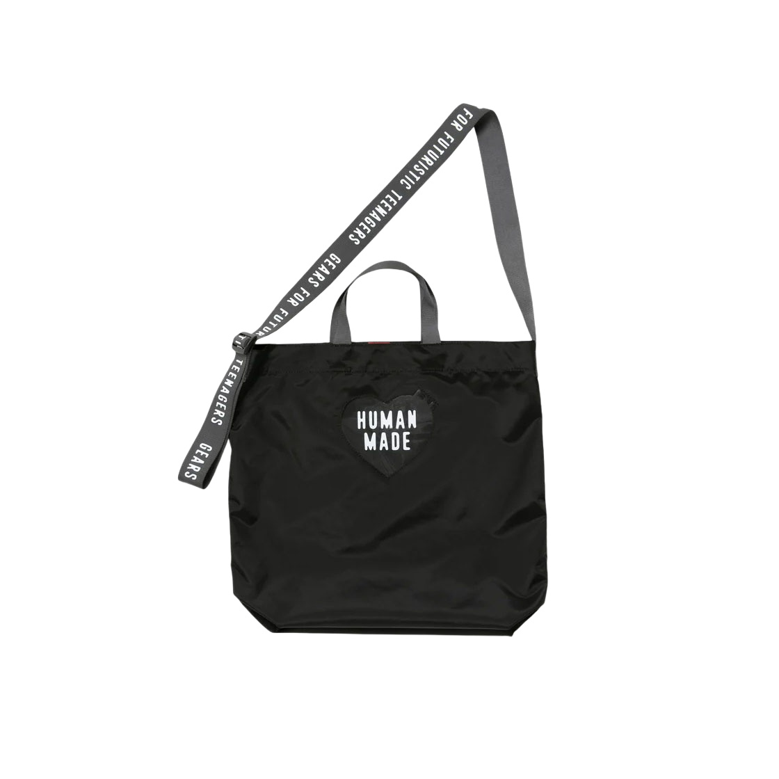 휴먼 메이드 나일론 하트 투웨이 토트백 블랙(Human Made Nylon Heart 2-Way Tote Bag Black) - 2