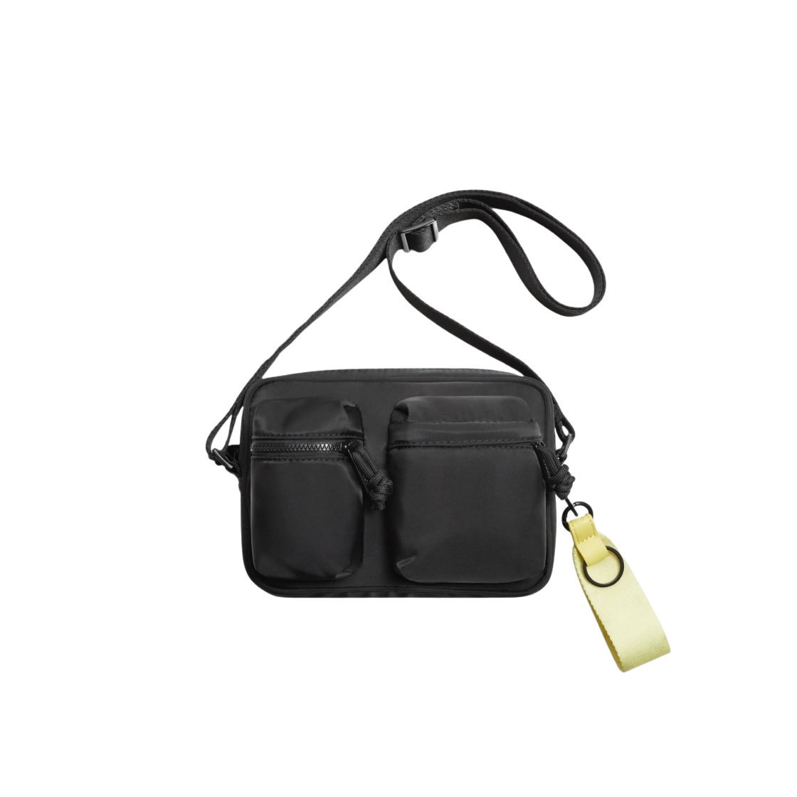 자라 키링 디테일 미니 크로스바디백 블랙(Zara Mini Crossbody Bag with Keyring Black)