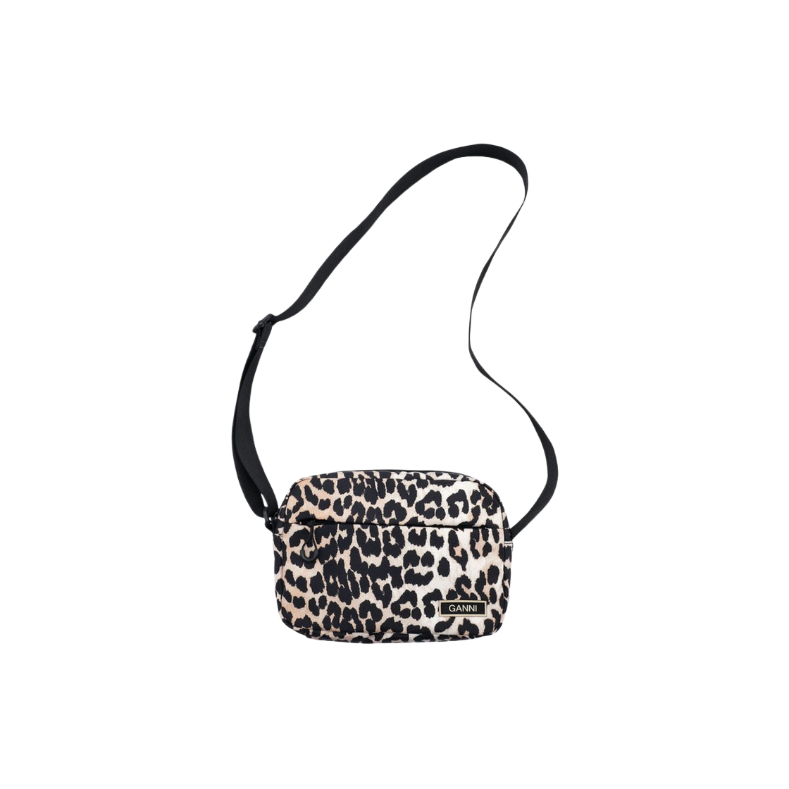 A4503-436 Ganni Tech Festival Bag Leopard - 대표 이미지 #1