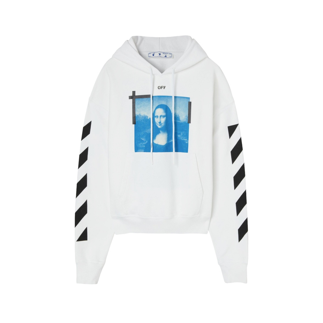 OMBB037R21FLE0010110 Off-White Monalisa Arrow Hoodie White - 대표 이미지 #1