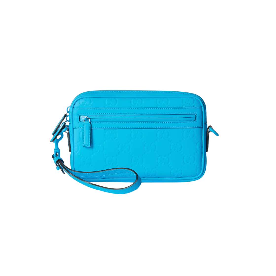 구찌 GG 러버 이펙트 크로스바디백 브라이트 블루(Gucci GG Rubber-Effect Crossbody Bag Bright Blue) - 3