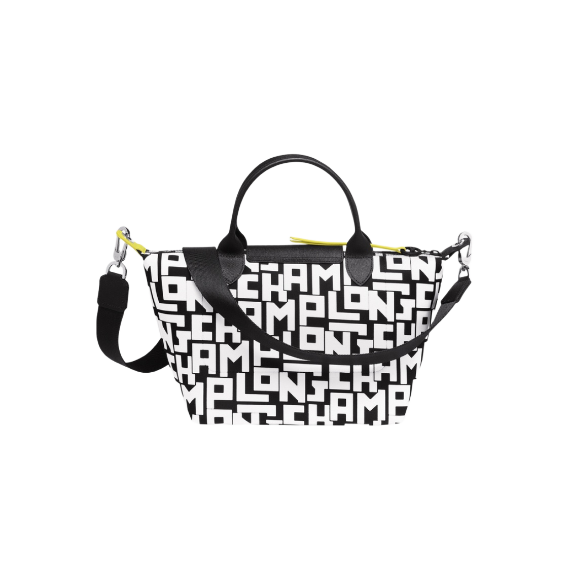 L1512412067 Longchamp Le Pliage LGP Handbag S Black White - #3