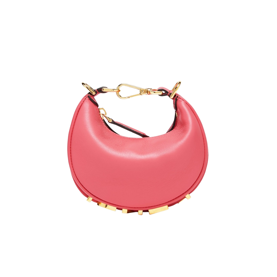 펜디 나노 펜디그라피 레더 참 핑크