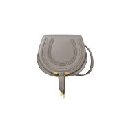 Chloe Marcie Small Saddle Bag Cashmere Grey