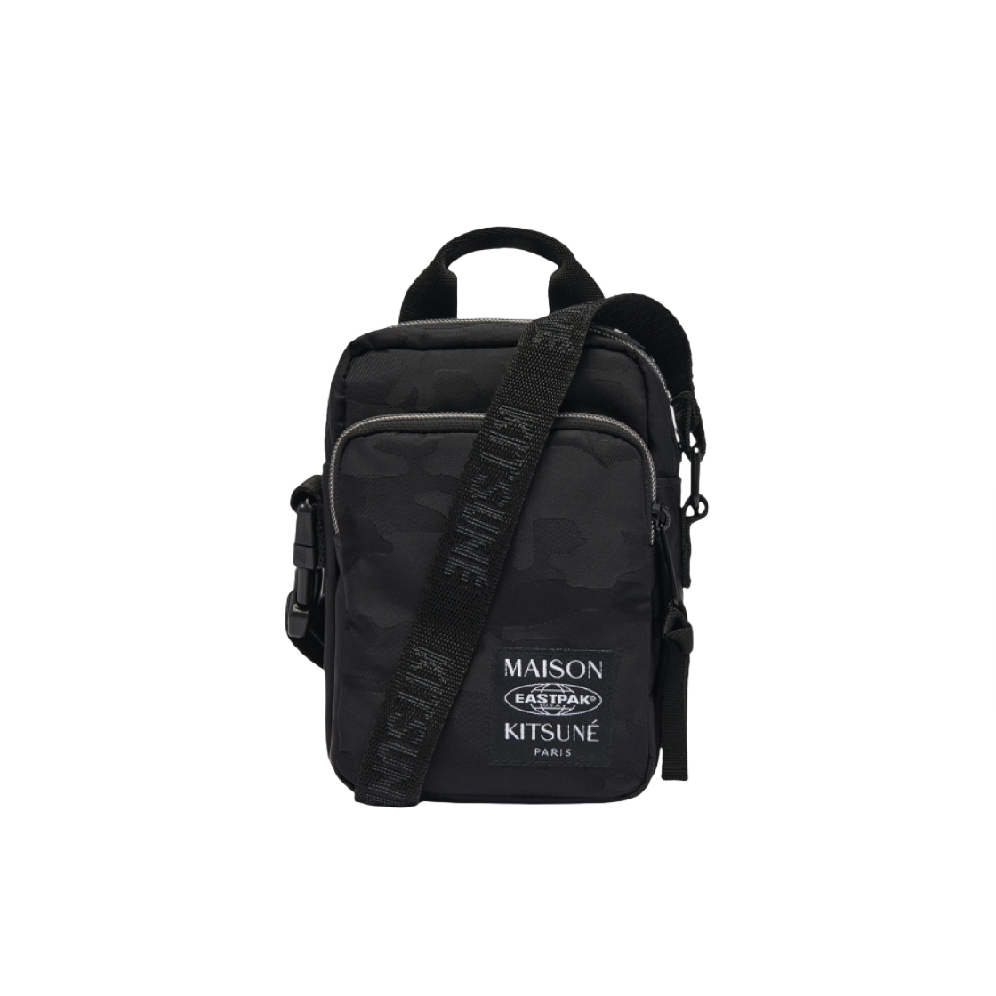 메종 키츠네 x 이스트팩 원 크로스바디백 블랙(Maison Kitsune x Eastpak One Crossbody Bag Black)
