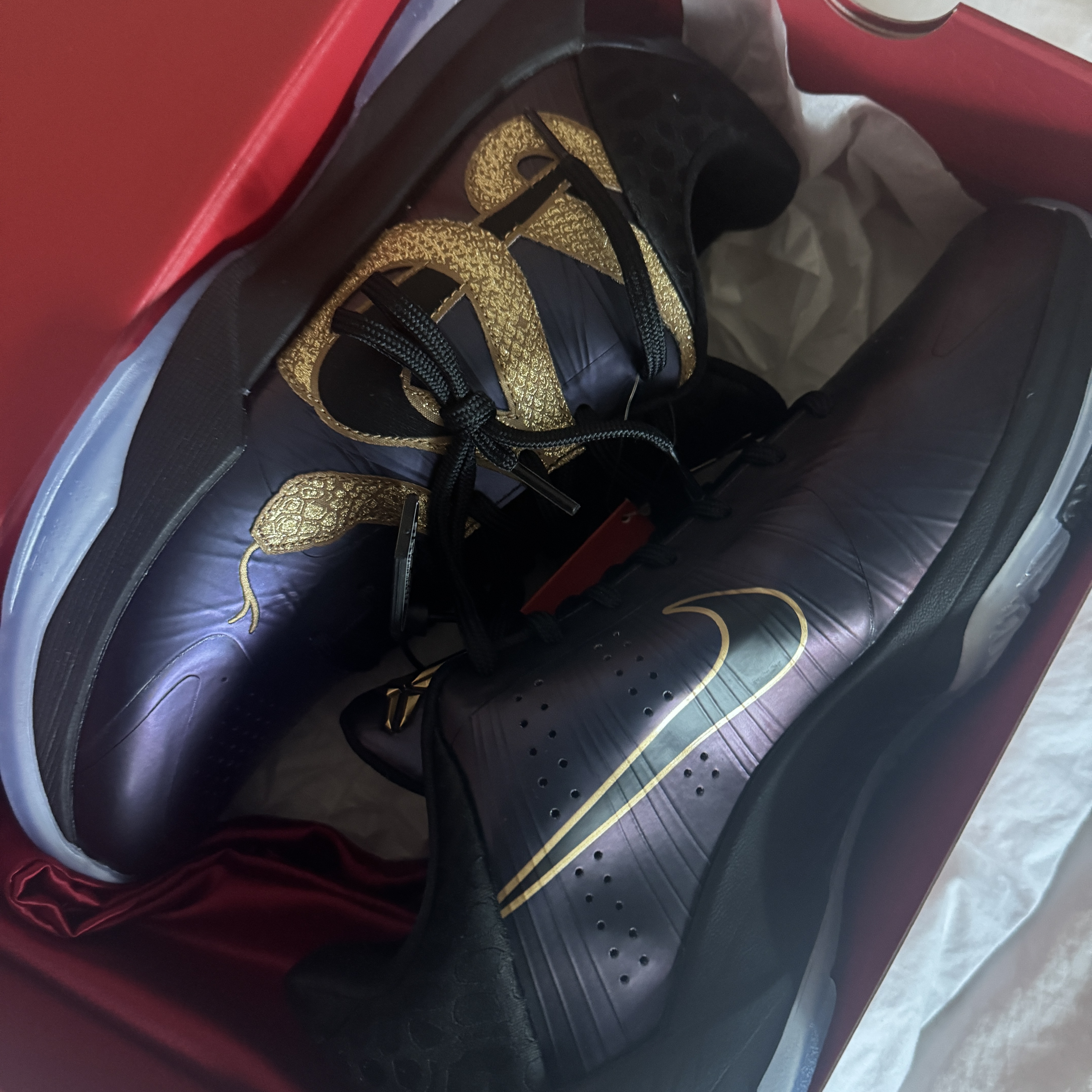 Nike Kobe 5 Protro Year of the Mamba Eggplant 착용 스타일