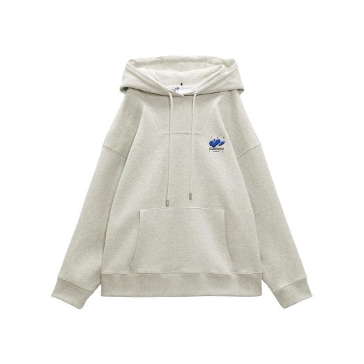 パーカー・フーディ Ader Error x Zara Embroidery Hooded Sweatshirt 0264 007/802 자라 x 아더에러 자수 후드 스웨트셔츠 그레이 | Zara | KREAM