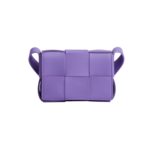 Bottega Veneta Mini Leather Cassette Purple