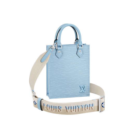 Louis Vuitton Petit Sac Plat Epi Bleu Nuage