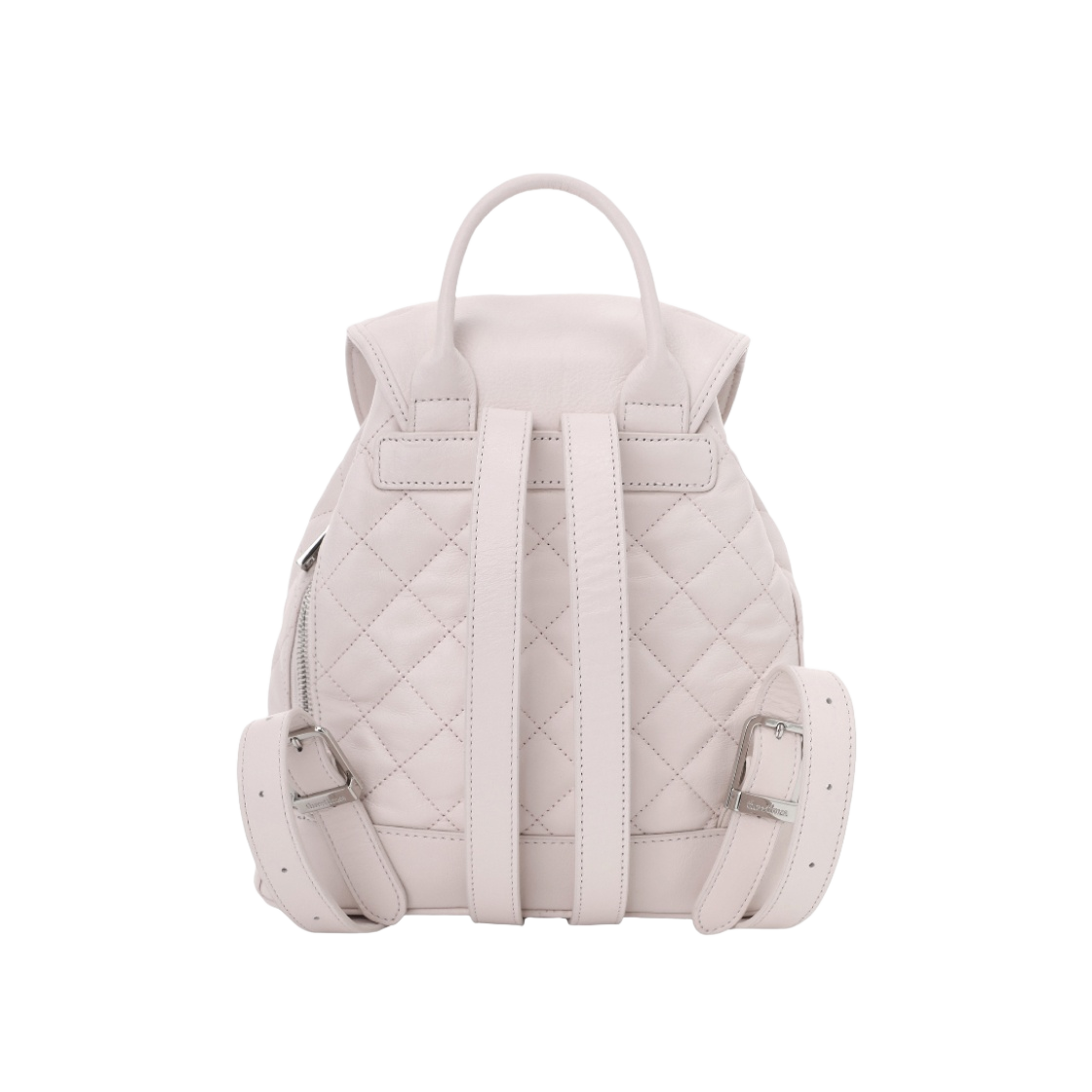 - Threetimes Acorn Quilted Backpack Pink - #3