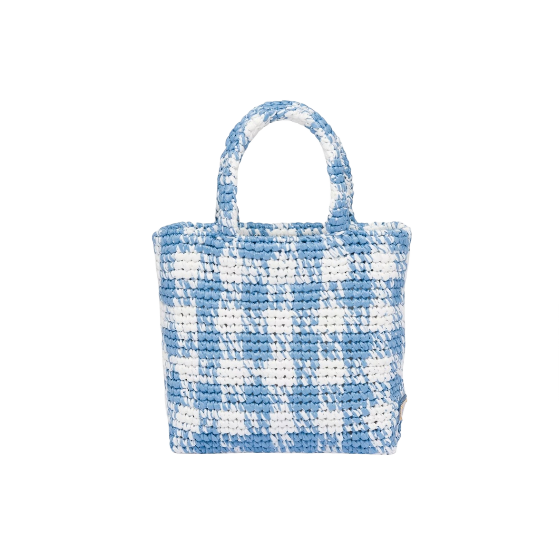 프라다 스몰 크로쉐 토트백 라이트 블루(Prada Small Crochet Tote Bag Light Blue) - 2