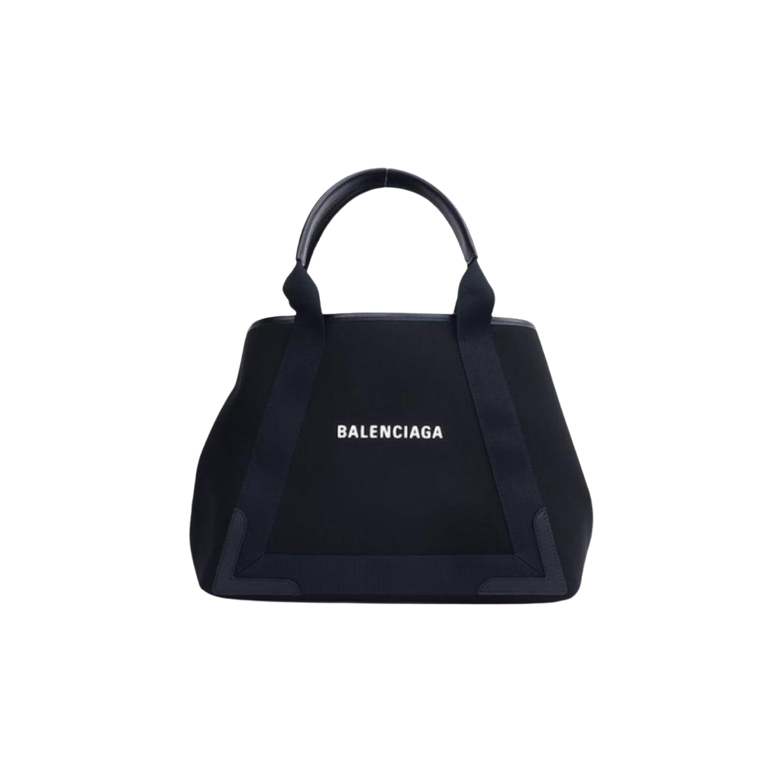 발렌시아가 네이비 미디움 카바스 블랙