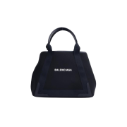 Balenciaga Navy Medium Cabas Black